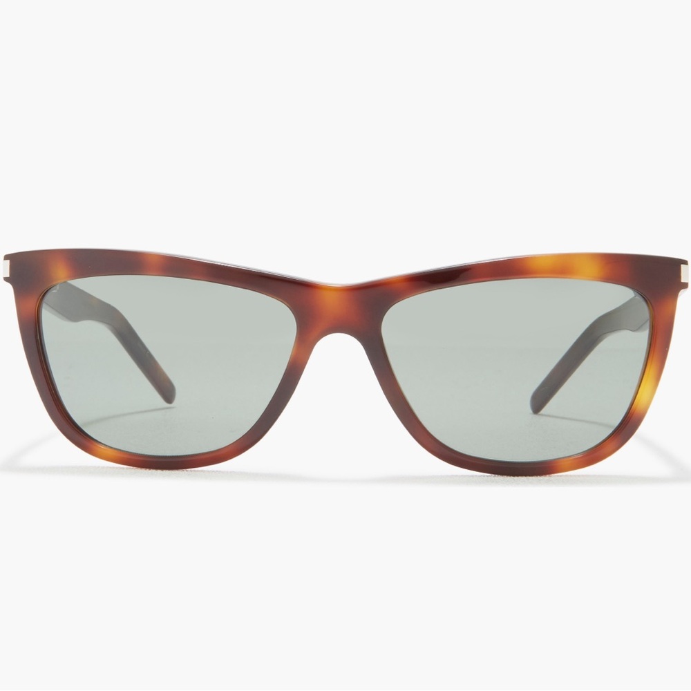 SAINT LAURENT 58mm havana cat eye sunglasses - Picture 3 of 8